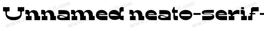 Unnamed neato-serif-regular字体转换
